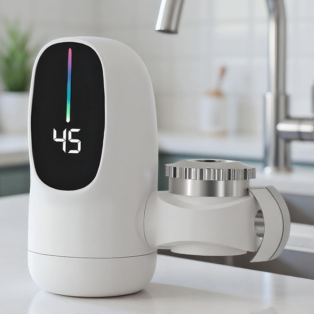 Instant Electric Water Heater Faucet for Kitchen 3000W Tankless Fast Heating Tap Water Faucet with Temperature Display For EU/US