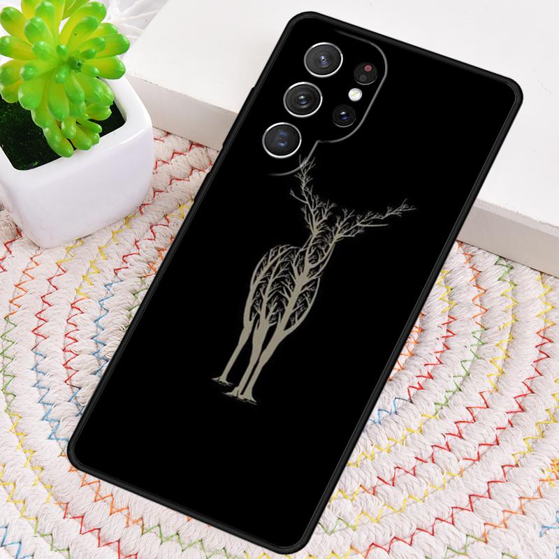 Animal Deer Art Phone Case for Samsung Galaxy note 10 pro S26 Ultra S23 S24 FE S25 S21 S22 PLUS shockproof Cove