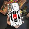 A-Fashions Besiktas BJK Handyhülle Für Samsung Galaxy S25 S24 S23 S22 S20 S21 Note20 Ultra Plus Fe Farbige Silberne Hülle