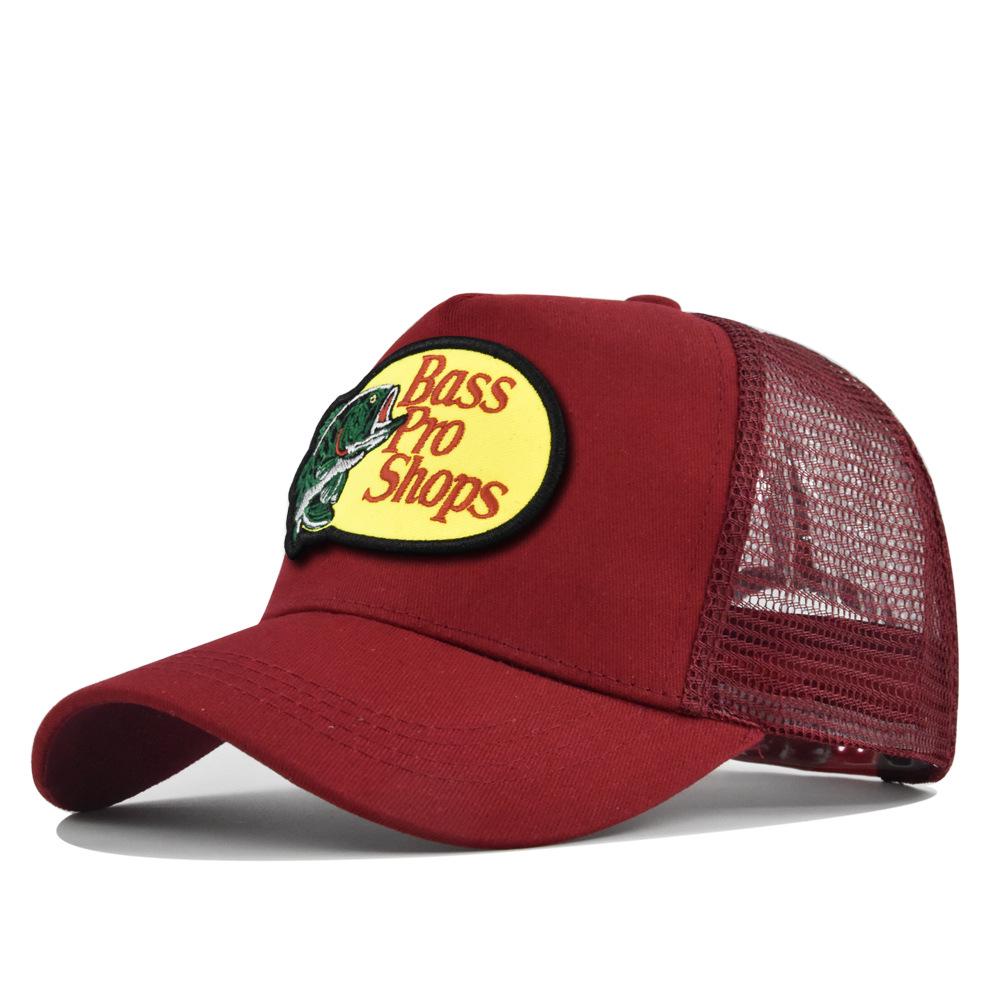 Cappellino a Rete con Visiera Curva e Ricamo a Punto Croce - Cappello da Sole Estivo