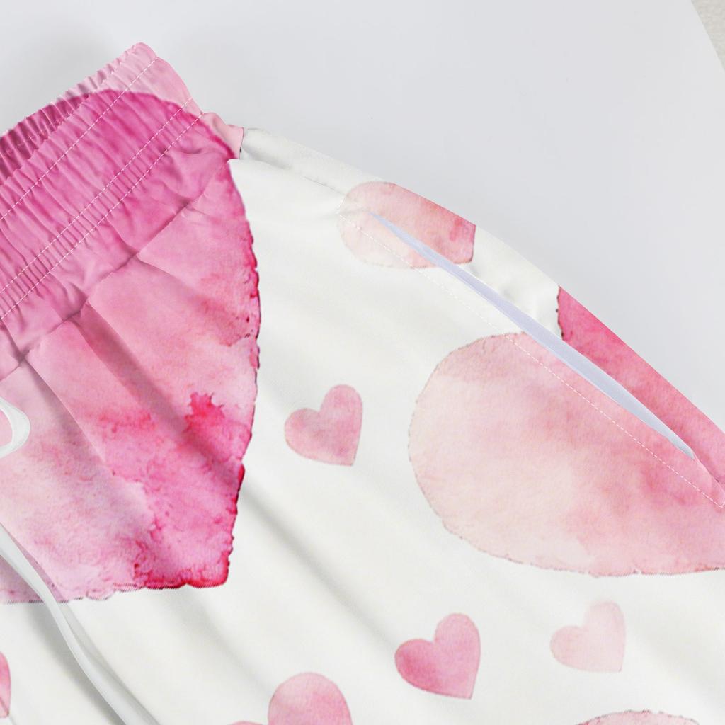 Pantaloni largi cu talie înaltă pentru femei, stil boho de vară, stil palazzo, cu imprimeu, casual, cu buzunare