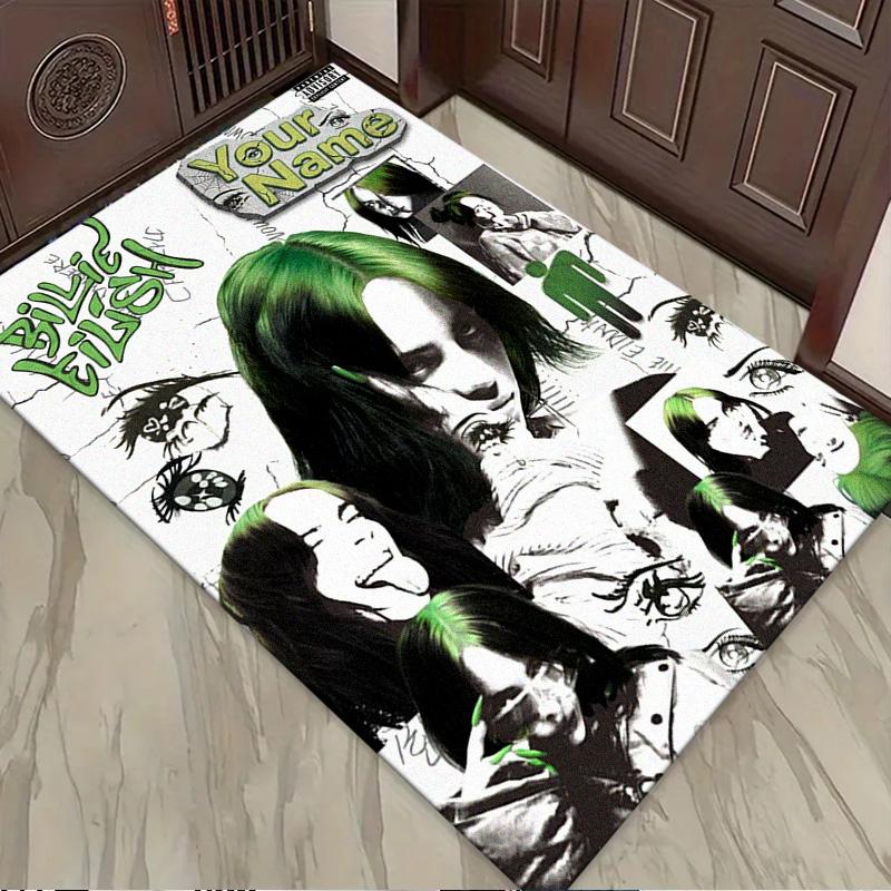 Name Custom Billie Poster Carpet Rug for Living Room Bedroom Home Sofa Decoration,Kids play Non-slip Floor Mat