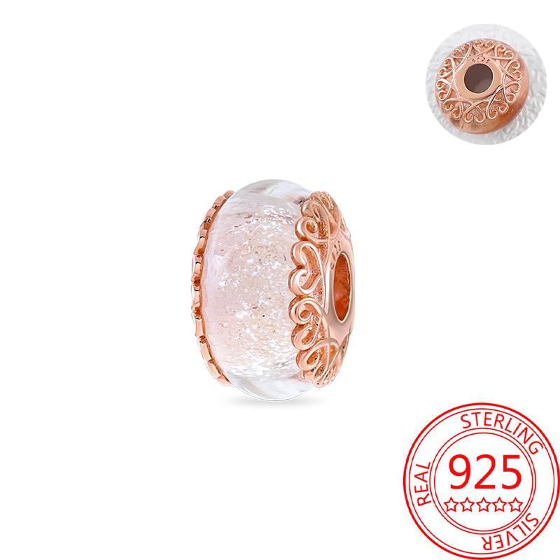 Koperen, echt roségouden, roze octopus, zomerschildpad, hartvormige hanger, geschikt voor originele armbanden, kettingen, armbanden voor meisjes