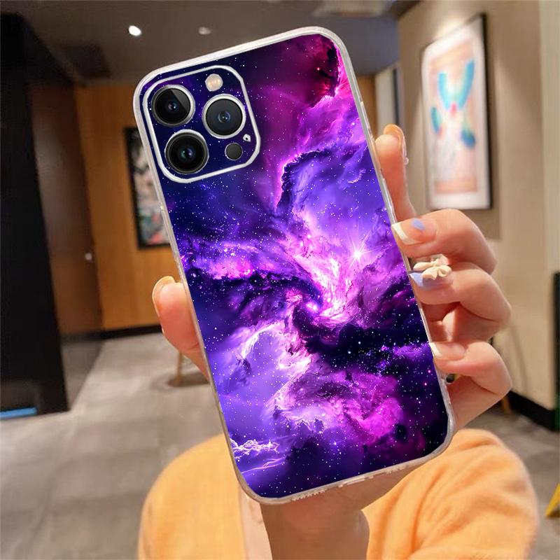 Universe Space Planet Phone Case Carcasa Funda For iPhone 17 Pro Max Air 16 15 14 13 Pro Max 15 16 Pro 15Plus Case