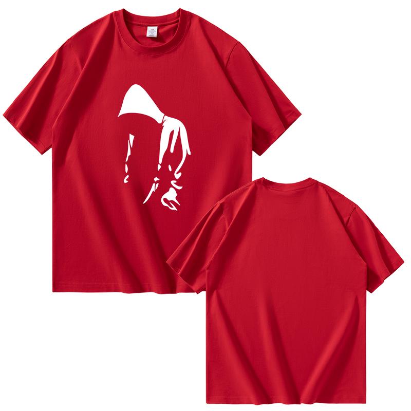 2025 Sommer Neu Fantastisches Herren 100% Reine Baumwolle und Einfarbige Kleidung T-Shirt für Herren Schnelltrocknend Bequemes T-Shirt