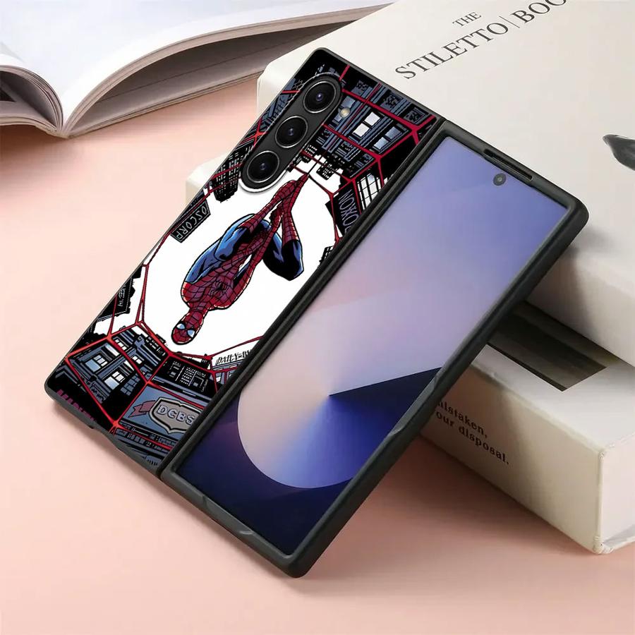 

Чехол-накладка Marvel Comic Человек-паук для телефона Samsung Galaxy ZFold5 ZFold4 ZFold6 ZFold7 Z Fold 7 6 5 4 3 ZFold3 Galaxy Z Fold6