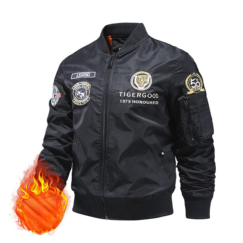 Куртка весна/осень куртка-бомбер бейсбольная форма большой — фото 6