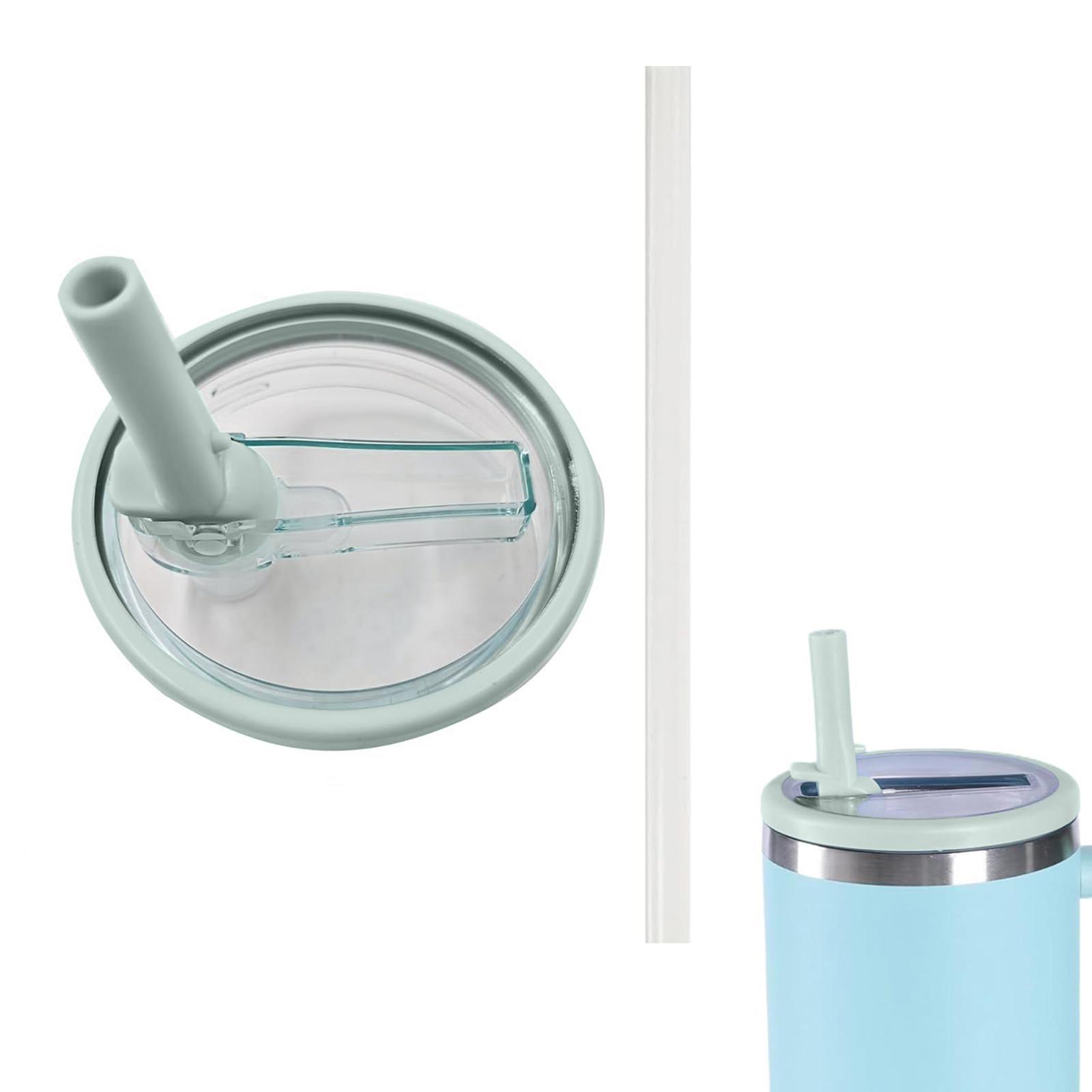 

2 упаковки, сменная откидная соломенная крышка для стакана на 40 унций, подходящая для тушителя, устойчивые к разливу крышки стаканов, многоразовая крышка стакана для чашки и One Size