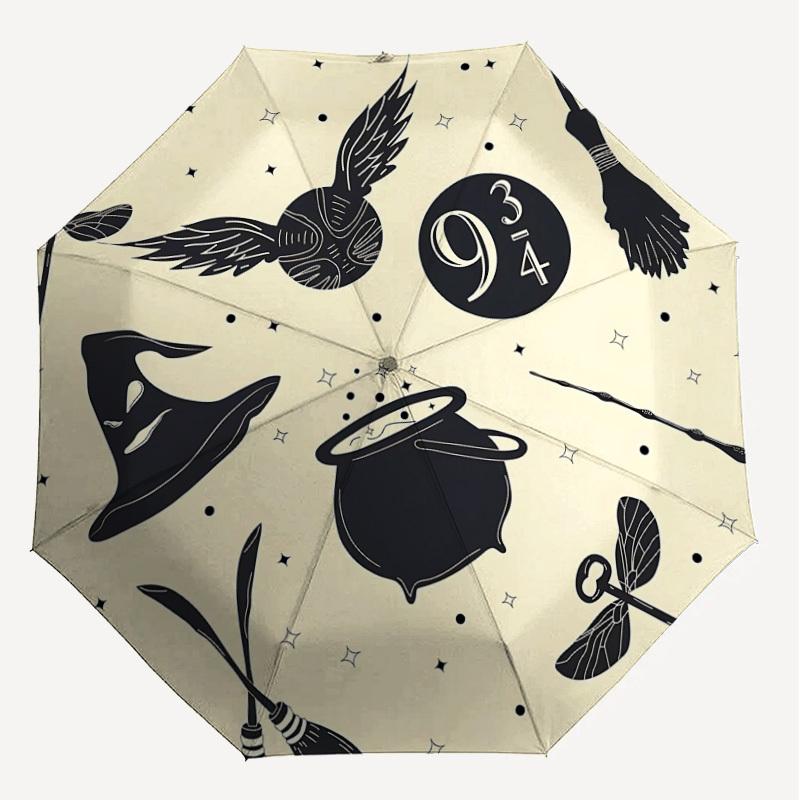 1PC Warner magic broomstick magic hat Umbrella-8-Rib Reinforced, Automatic Open, Lightweight & Durable-A29