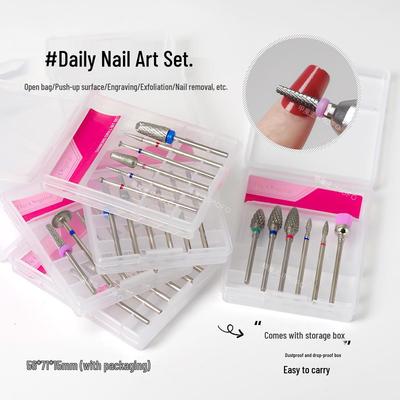 Nail Art Grinding & Polishing Set: Cuticle Prep, Gel Removal, Engraving, Cleaning Tools