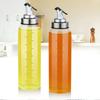 Clear Glass Spill Proof Condiment Bottle With Tight Lid Kitchen Liquid Dispenser Large Capacity Oil Vinegar Container