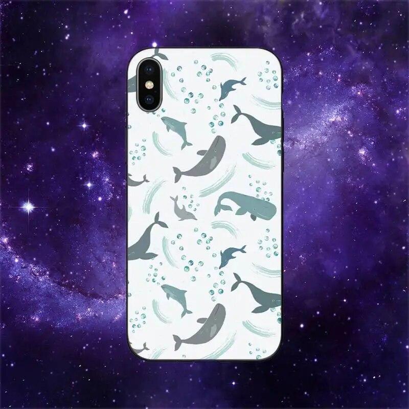 Cartoon Whale Phone Case For iPhone Samsung Galaxy Redmi Xiaomi Oppo OnePlus Note S A 7 8 9 10 11 12 13 14 20 21 22 23 53 54 Pro Max  Ultra TPU Soft