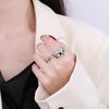 Lindon Klassisk Kopparlegering Zirkon Ring Dam Smycken Bröllopslöfte Festpresent