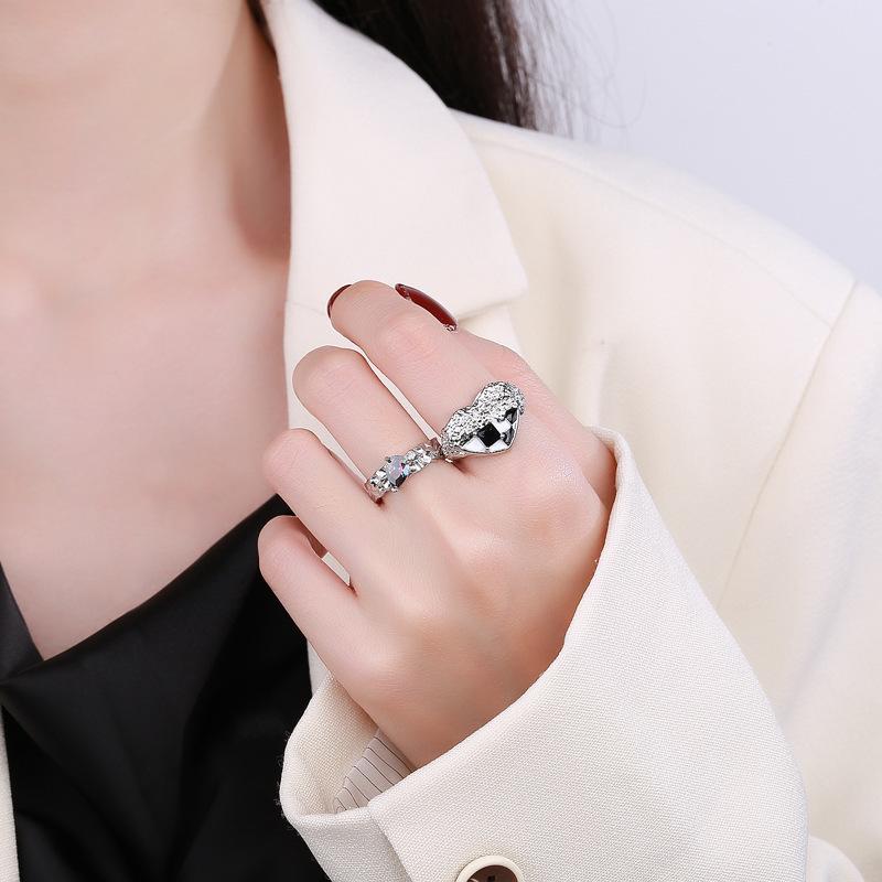 Lindon Klassisk Kopparlegering Zirkon Ring Dam Smycken Bröllopslöfte Festpresent