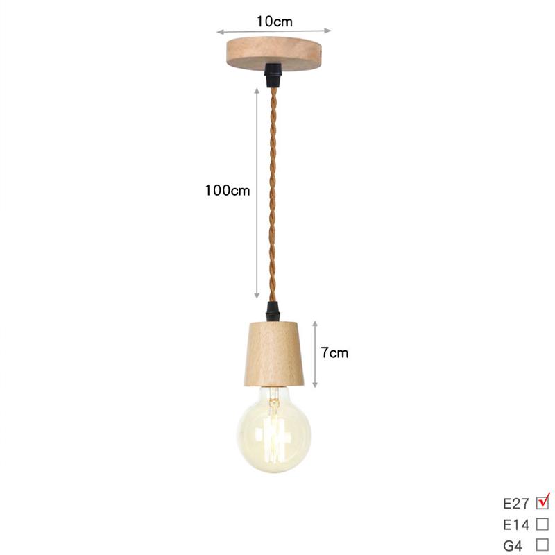 Nordisk LED Pendellampe Tre Hengelampe Svart Hvit For Soverom Spisestue Bakgrunn Hjem Innendørs Belysningsarmaturer