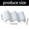 Gypsum Soap Dish With Quick Dry Design Wavy Shape Modern Decors Jewelry Display Rack For Sink Countertop Shower
