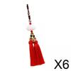Auto Interior Car Pendant Lotus Decor Rearview Mirror Dangling Ornament Resin Tassel for SUV Truck