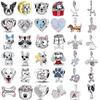 Neuer Echter Kupfer-Anhänger Kompatibel Mit Echtem Original-Armband Zubehör Damenschmuck Haustier Hund Produktserie Knochenschale Pfotenabdruck