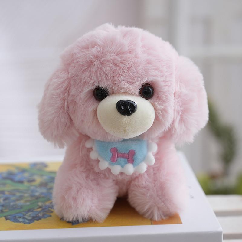 Puppy Bib Cute Cartoon Plush Keychain Pendant Bag Decor For Kids Collectors And