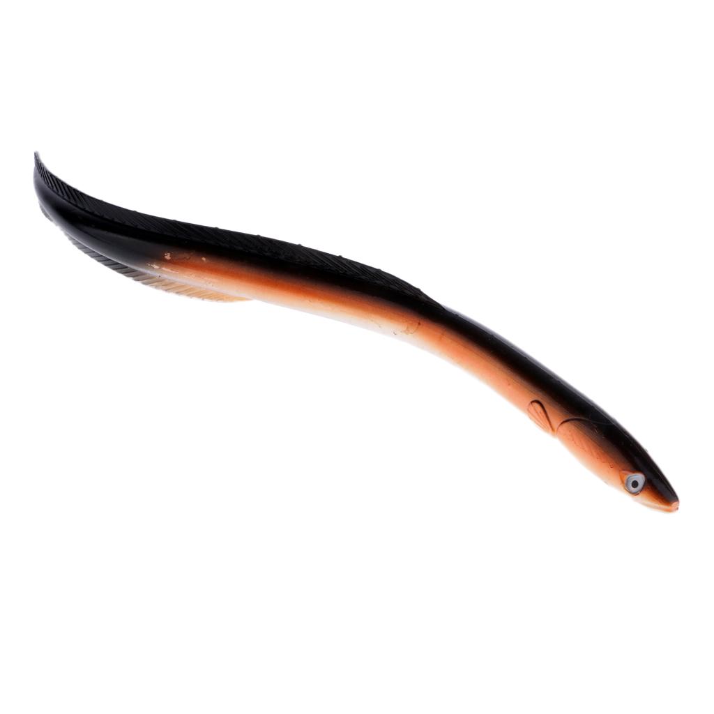 

Eels Gel Fishing Predatory Fish Eel Rubber Fish Artificial Pike Catfish помаранчевий