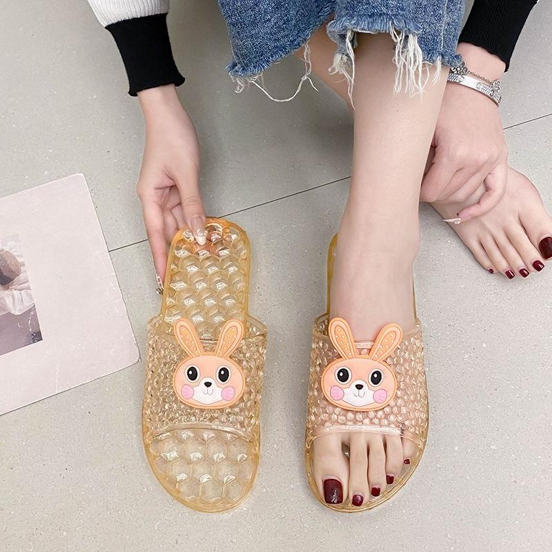 Fashion Flat Soft Open Toe Woman Slippers Transparent Sandals Bathroom Slides Home Unique New Fashion Cheap Liquidation Shoes for Women