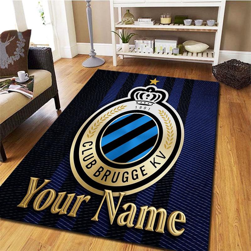 Club Brugge KV Custom Name Carpet Rug for Living Room Bedroom Home Sofa Decoration,Kids play Non-slip Floor Mat