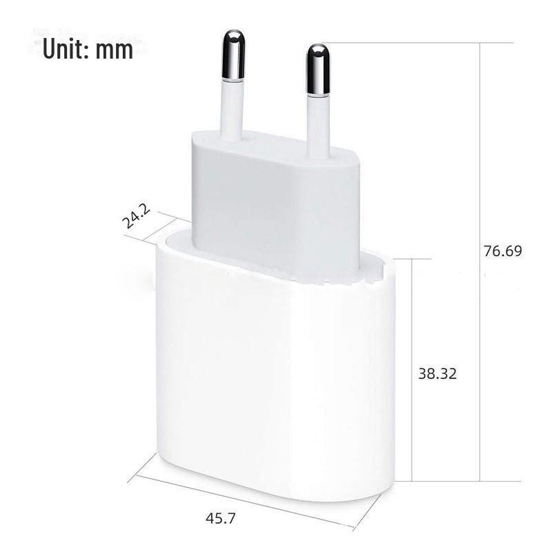 CE Certified Fast Charger 12W/20W/30W for Apple & Huawei Phones (EU Standard)