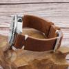 Genuine Suede Leather Quick Release Watch Strap, Brown Coffee Color