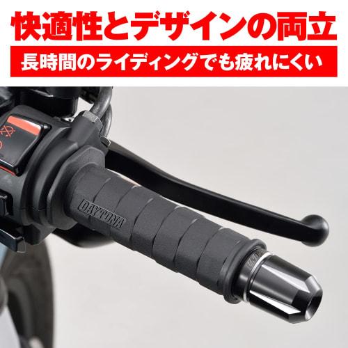 Daytona Grippy Grip Motorcycle Grip For Handlebar Diameter ??25.4 (Inch Bar) 125mm End Penetration GG-DI-OCTA Black 15588