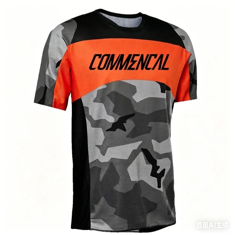 Men s Short Sleeve T Shirt for Motocross Mountain Bike 3D Printed S