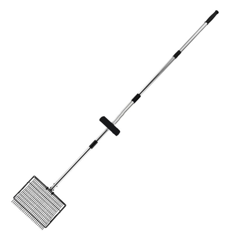 4 Section Long Handle Chicken Poop Scooper Poops Scoops With Rakes Design For Poultry Coops Cleaning And Pet Waste Removal