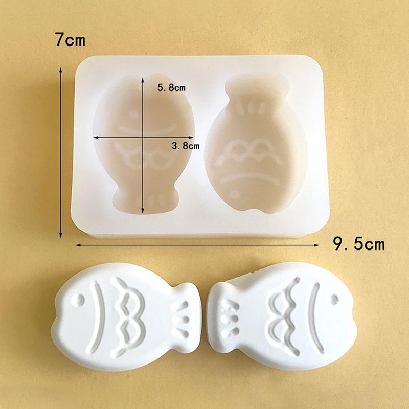 Cartoon Little Fish Snapper Roasted Cake Grinder Baked Silicone Rice Cake Mold Soap Mold Gypsum Aromatherapy