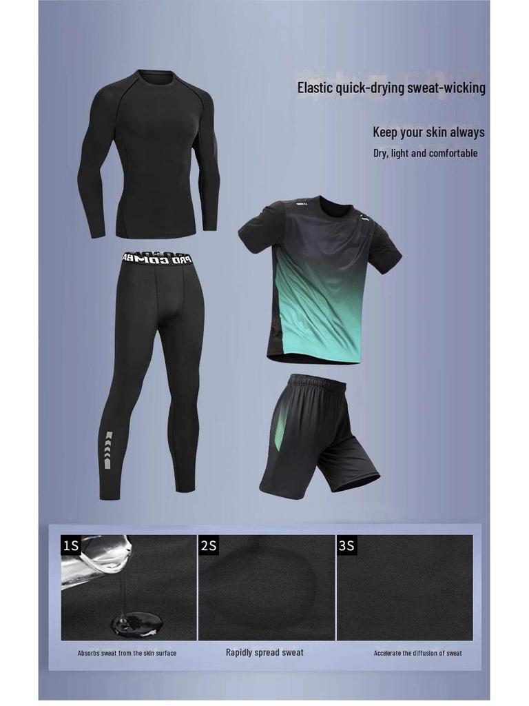 Men's Quick-Dry Running Suit: Tracksuit for Gym, Marathon, Cycling, Basketball & Morning Run