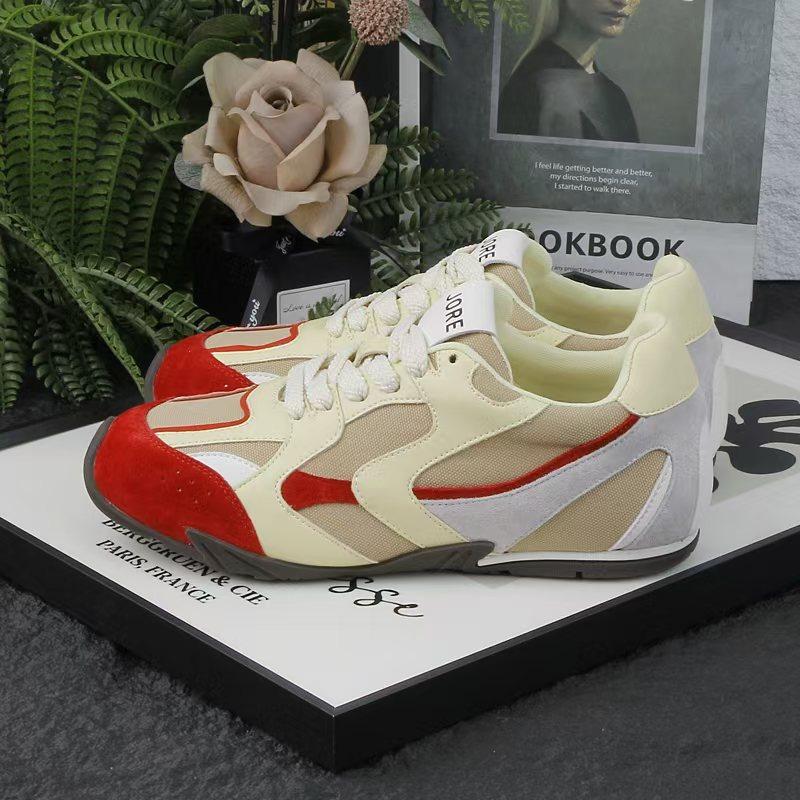 

Spring and summer new breathable sports shoes fashionable versatile casual shoes comfortable and breathable 35 красный