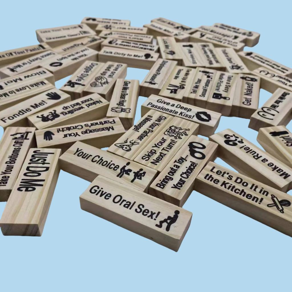 Five Versions To Choose From 48pcs Couple Flirting Block Game Fun Dating Night Games Adult Party Entertainment SM Product with