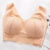 Spitzen Sport Schlaf-BH: Übergröße Push-Up, Ohne Bügel, Sexy Weste Stil