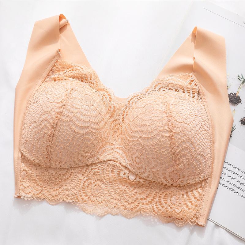 Spitzen Sport Schlaf-BH: Übergröße Push-Up, Ohne Bügel, Sexy Weste Stil