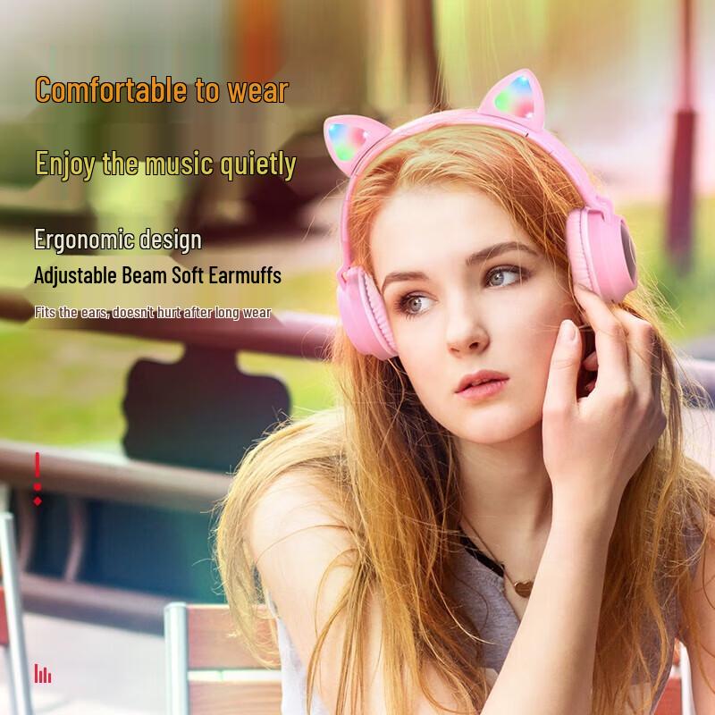 

HOCO W27 Luminous Cat Ear Wireless Bluetooth Headset