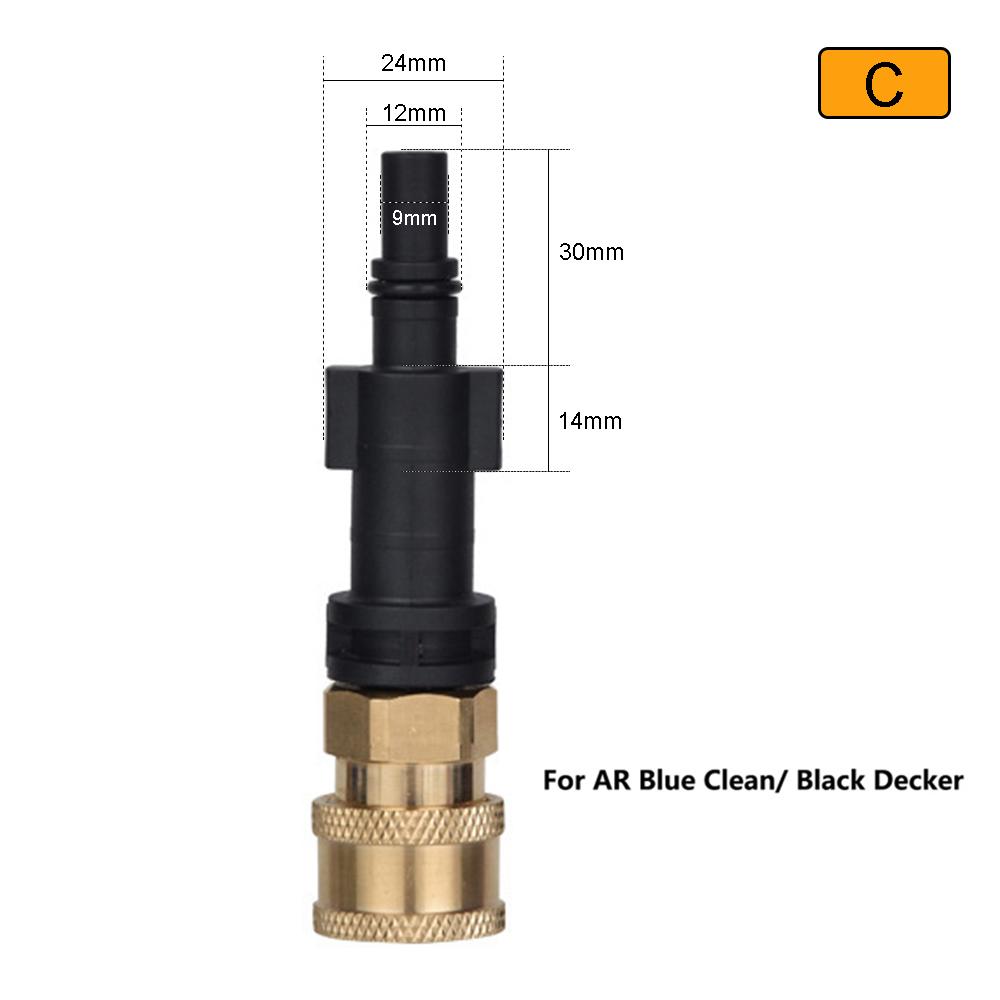 Pressure Washer Adaptor 1/4"Quick Release Connect to Water Gun for Karcher LAVOR Bosch Parkside Car Washing