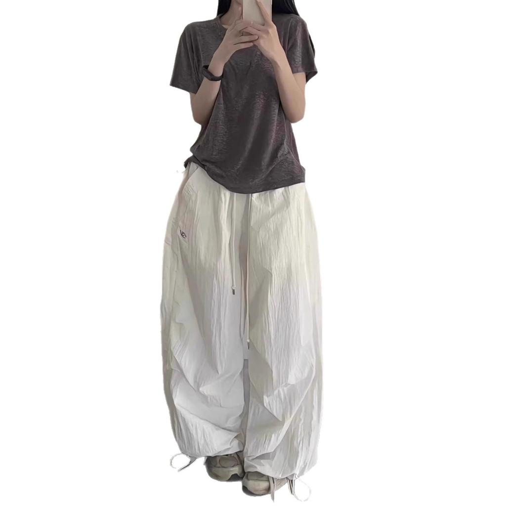 2025 Herbst Damen High-Waist Schnelltrocknende Cargohose | Lockerer, strukturierter Wide-Leg-Stil für einen lässigen Look