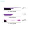 3-Piece Hair Styling Tool Set - Rat Tail Comb + Edge Brush + Sectioning Brush for Salon/DIY Hairstyling