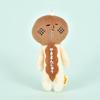10CM Cartoon Yukio Ugly Doll Burnt Bread Plush Doll Keychain Funny Black Cat Sakura Doll Bag Pendant Bag Hanging Decoration Gift