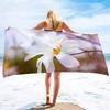 Magnolia Flower Beach Towel Sand Free Microfiber Towels for Beach Quick Dry Pool Towel Blanket Beach Towels for Adults Kids