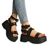 Fashion Summer Gladiator Sandals 2025 New Women Calfskin Leather Open Toe T-bar Strap Hook & Loop Summer Ladies Shoes Handmade