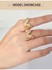 Elegant Light Luxury Zircon Butterfly Ring