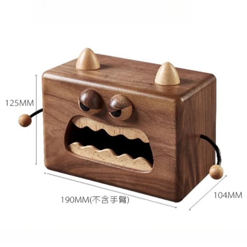 Tissue Box Little Walnut Wooden Cute For Kitchen Monster Dining Room Living Room Tissue Case Napkin Holder Home Decoration Gift шоколадный