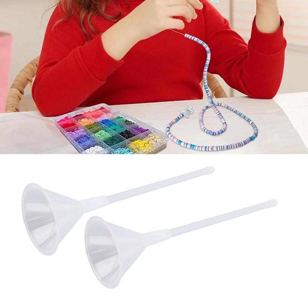 Clay Bead Beading Tools Kit High Efficiency Beading Funnel Jewelry Making Kit for Bracelet Necklace