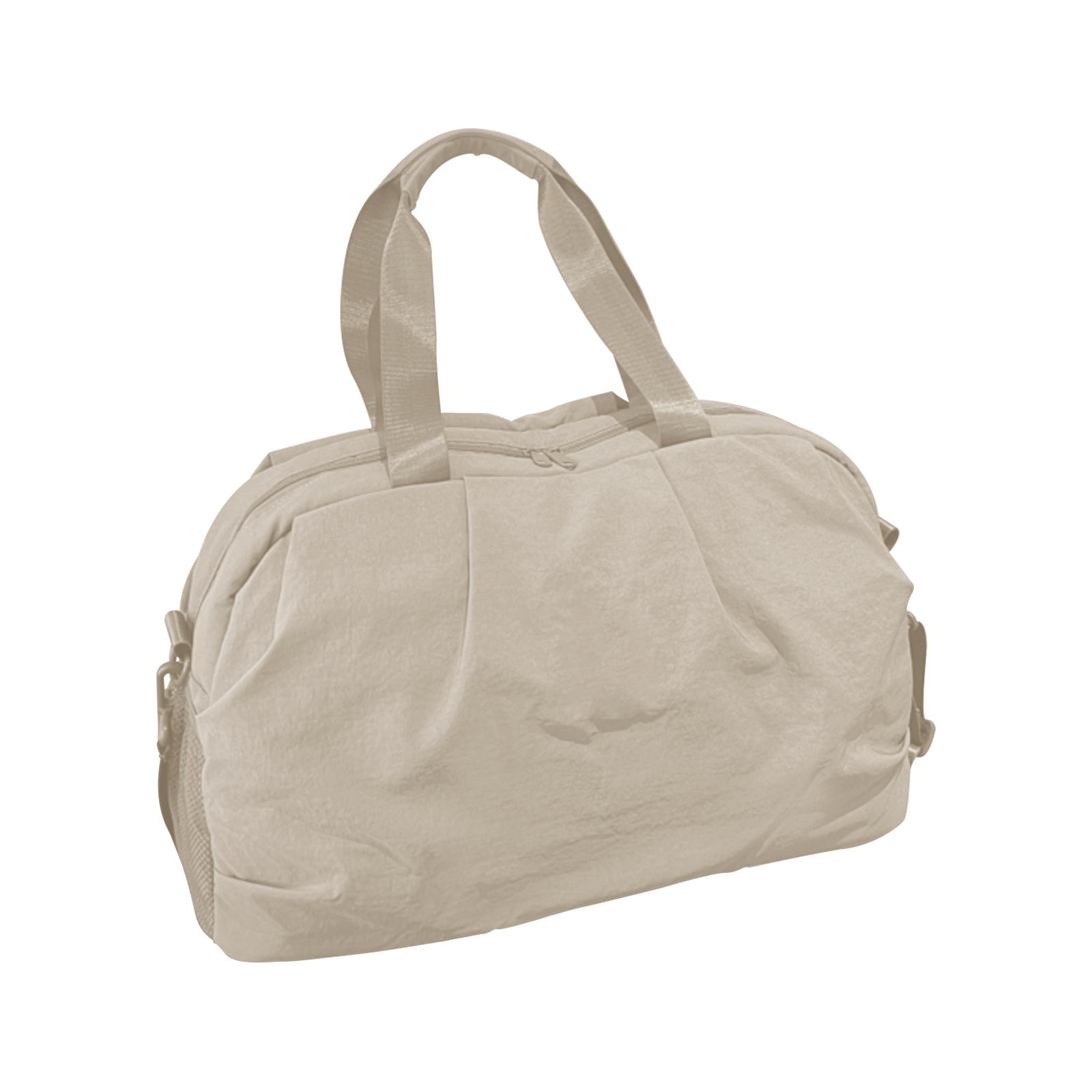 

Large Capacity Travel Bag With Dry And Wet Separation, Swimming And Fitness Bag, Fashionable Short Distance Travel, Hand-held Shoulder Bag One Size бежевый