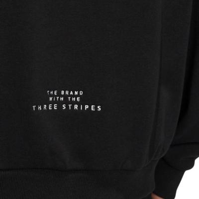 Essential Sweatshirts Men's Black Hooded Moderate HC9964