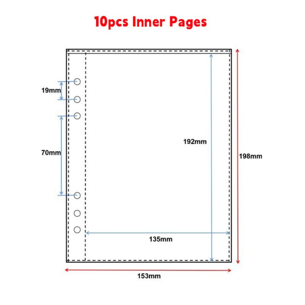 Loose Leaf Design Photocards Holder Water Ripple Idol Card Collection Binder Storage Booklet